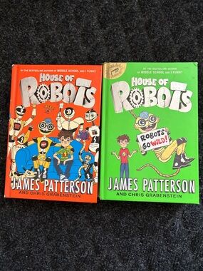 House of Robots (James Patterson) Bundle Books 1 & 2 With Robot Template